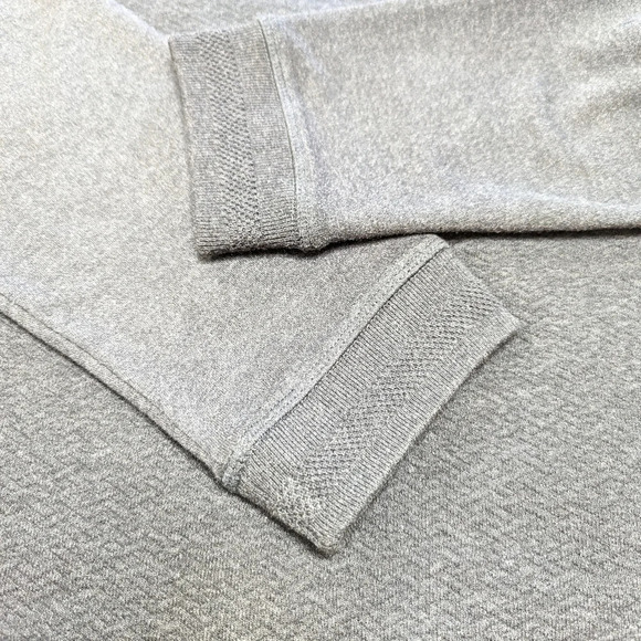 Ted Baker London Tricks Slim Fit Quilted Jersey Sweater Dark Gray Size US Large - Picture 6 of 10